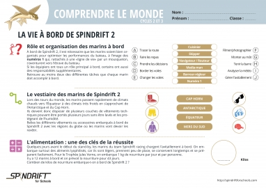 La vie à bord