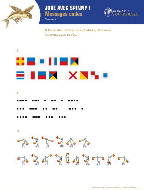 Jeu Junior - Messages codés - niveau 2